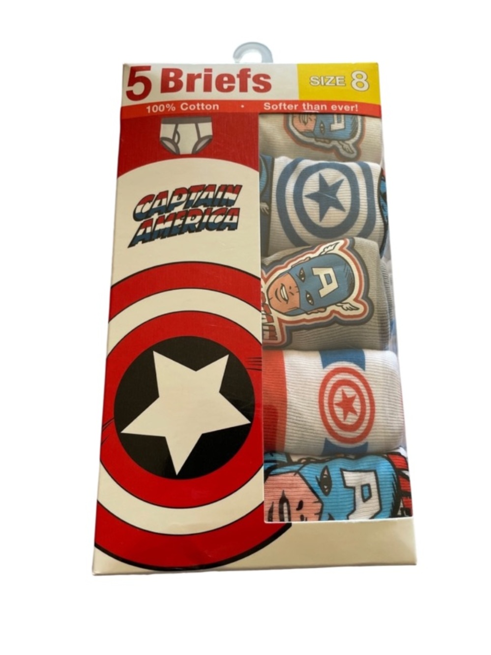 Boys Sz 8 Captain America Briefs